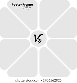 Versus themed collage concept designed for 4 vs 4 team battles