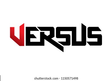 Versus typography design vector, for t-shirt, poster and other uses