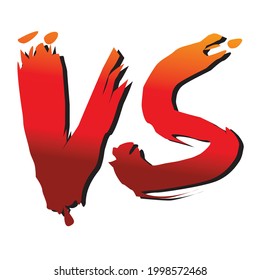 Versus vector design template illustration 
