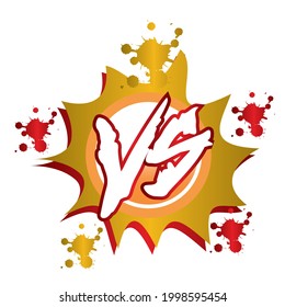 Versus vector design template illustration 
