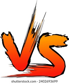 Versus vector for fight scenes. VS
