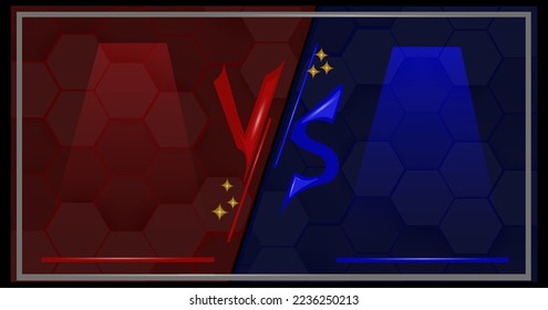 Versus VS Hintergrund für Schlacht Vektor eps10