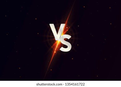 Versus VS background. Versus logo vs letters for sports and fight competition. Vector illustration.