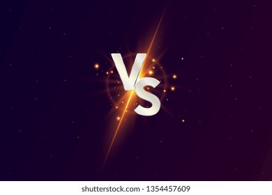 Versus VS background. Versus logo vs letters for sports and fight competition. Vector illustration.