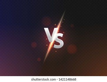 Versus vs background. versus logo vs letters for sports and fight competition.Vector illustration. Eps 10.