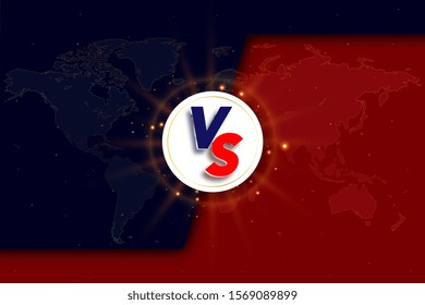 Versus VS background. Versus logo vs letters for sports and fight competition. Vector illustration.
