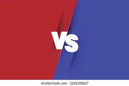 Versus vs background vector illustration.