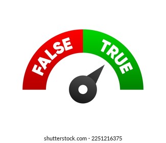 Versus VS battle. Speed risk scale of facts and myths. Concept of thorough fact checking or easy compare evidence. Vector illustration.