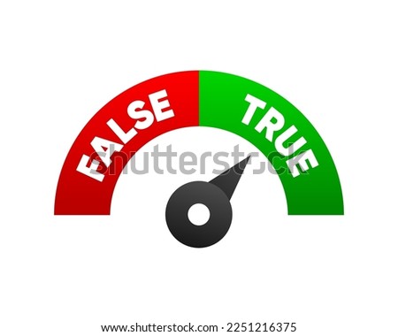 Versus VS battle. Speed risk scale of facts and myths. Concept of thorough fact checking or easy compare evidence. Vector illustration.