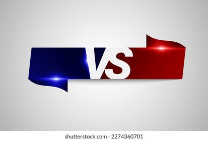 Versus vs competition screen template background premium vector