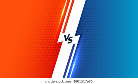 versus vs conflict battle screen background template design