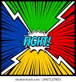 Versus VS, fight background comic, speech bubbles , doodle art, Vector illustration