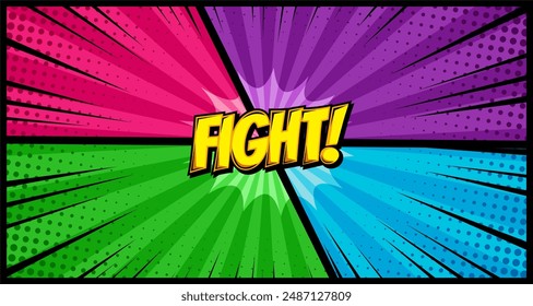 Versus VS, fight background comic, speech bubbles , doodle art, Vector illustration