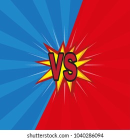 Versus. vs. Fight backgrounds comics style design