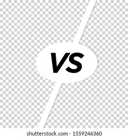 Versus VS letters fight design template. vector illustration