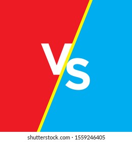 Versus VS letters fight design template. vector illustration