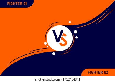Versus VS-Briefe kämpfen Vektorillustration-Illustration auf Hintergründen im modernen, flachen Design mit Halftone
