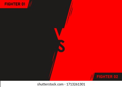 Versus VS letters fight Vector illustration on backgrounds in flat modern style design with halftone