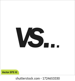 Ilustración de icono Versus O VS Letters, Inspiración de diseño de logotipos