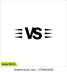 Im Gegensatz zu oder VS Buchstaben Icon Illustration, Logo Design Inspiration