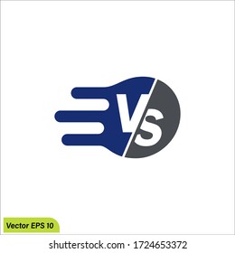 Versus Or VS Letters icon illustration, Logo Design Inspiration