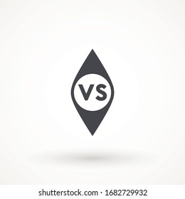 Versus oder VS Buchstaben Symbol Logo Design Inspiration Logo Vorlage Design Element Wettbewerb, Spiel, Sport, Konkurrenz und mehr.