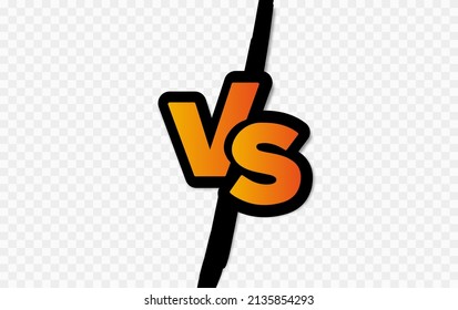 Versus or vs letters image