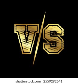 Versus or VS letters logo design vector illustration.