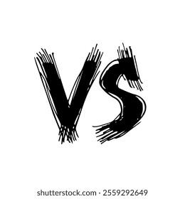 Versus or VS letters logo design vector illustration.