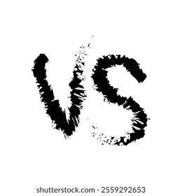 Versus or VS letters logo design vector illustration.