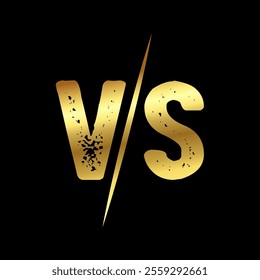 Versus or VS letters logo design vector illustration.
