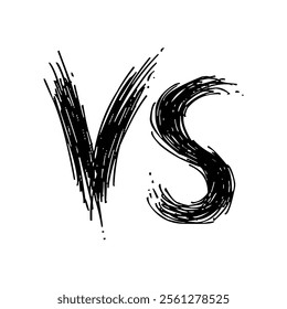 Versus or VS letters logo design vector illustration.