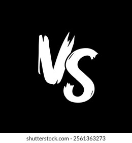 Versus or VS letters logo design vector illustration.