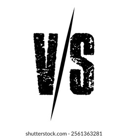 Versus or VS letters logo design vector illustration.