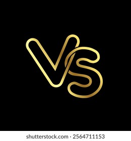 Versus or VS letters logo design vector illustration.