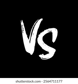 Versus or VS letters logo design vector illustration.