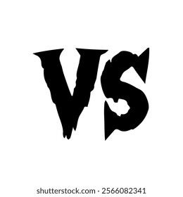 Versus or VS letters logo design vector illustration.