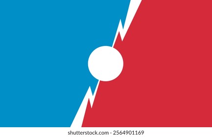 Versus. VS letters on a bright background. Concept of battle or competition. Duel between two players. Video games or fighting with competitors. Comic style design. Vector illustration