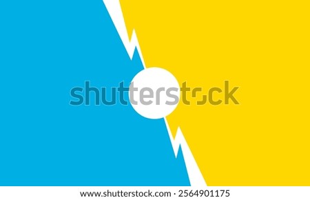 Versus. VS letters on a bright background. Concept of battle or competition. Duel between two players. Video games or fighting with competitors. Comic style design. Vector illustration