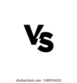 Versus Or VS Letters with thunder / energy in the middle Logo Design Inspiration