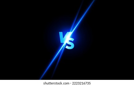 Versus vs lights background vector design.