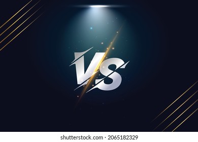 Versus vs screen banner for battle or comparison light streak screen banner with spotlight effect Free Abstract Vector background