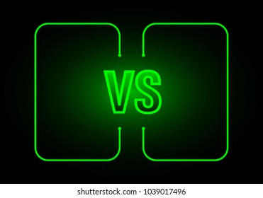 Versus vs.Battle vs match, game concept competitive vs. Vector illustration.