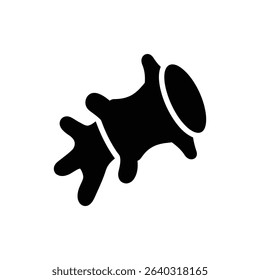 Vertebra Single Disk Spine Bone Anatomy Medical Icon