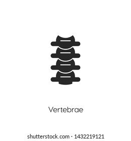 vertebrae icon vector symbol sign