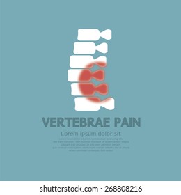 Vertebrae Pain Illness Concept Vector Illustration