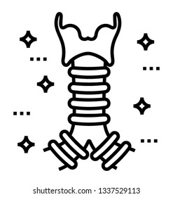 Vertebral Column , human spine, vector icon, 