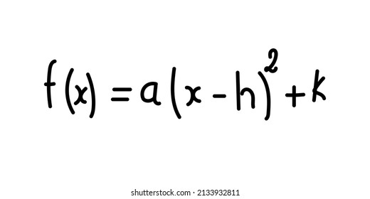 Vertex Form Of A Quadratic Function