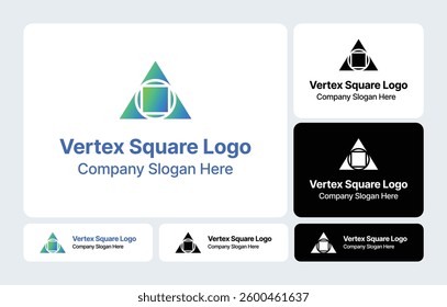 Vertex Square Logo: Precision and Balance in Geometric Design
