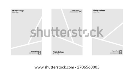 Vertical 2:3 ratio photo panel layout with a comic inspired style